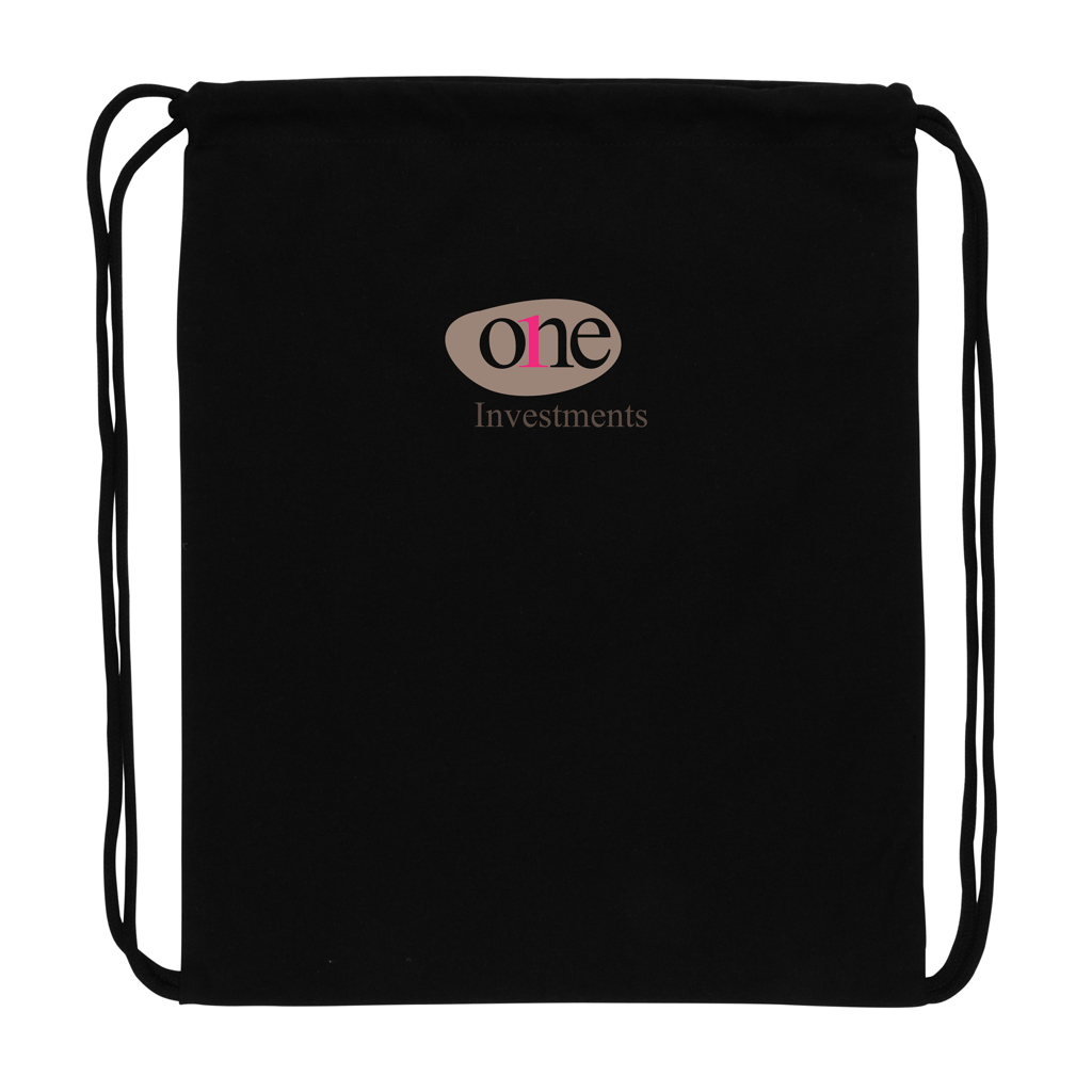 Mochila con cordón de algodón reciclado